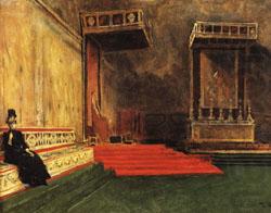 Interior of the Sistine Chapel, Leon Bonnat